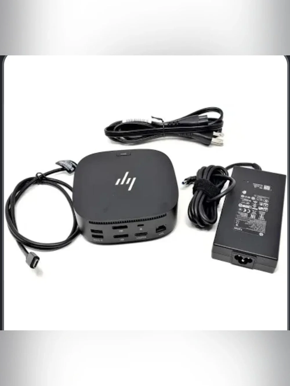 HP HOT ITEM! HSN-IX02 USB-C G5 Docking Station Kit w/120W AC Adapter. R2S!